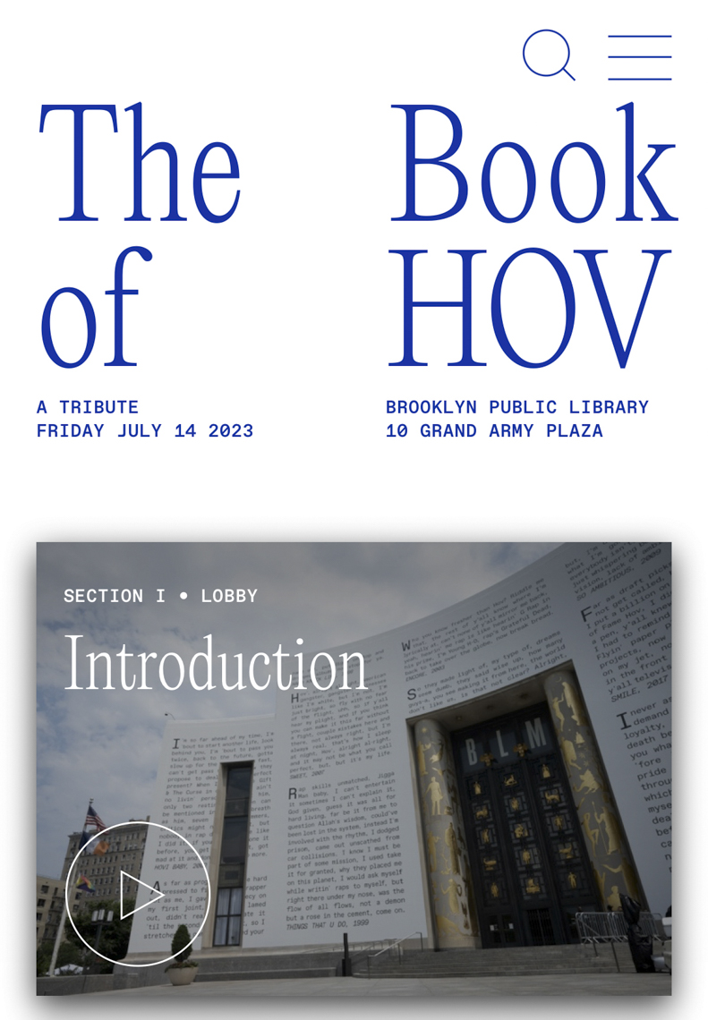 The Book of HOV \\ Andrew Zaeh Photo + Motion